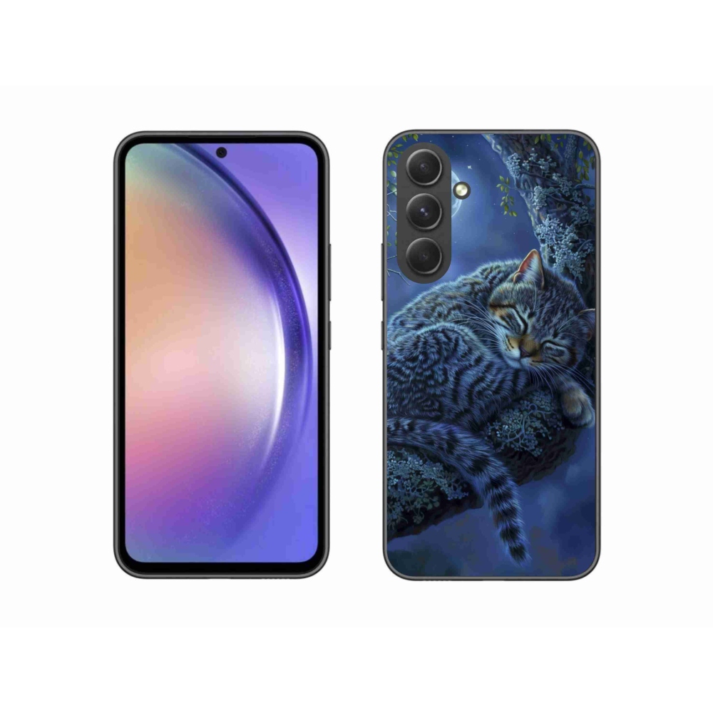 Gélový kryt mmCase na Samsung Galaxy A54 5G - spiaca mačka