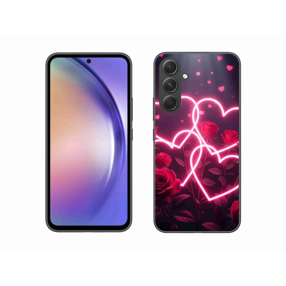 Gélový kryt mmCase na Samsung Galaxy A54 5G - srdce lásky