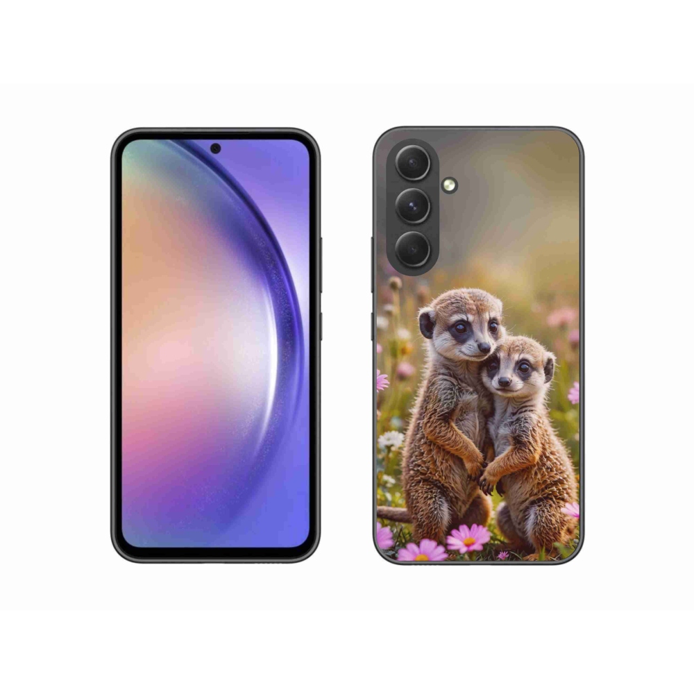 Gélový kryt mmCase na Samsung Galaxy A54 5G - surikatí duo