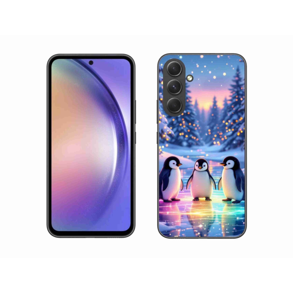 Gélový kryt mmCase na Samsung Galaxy A54 5G - tučniaky