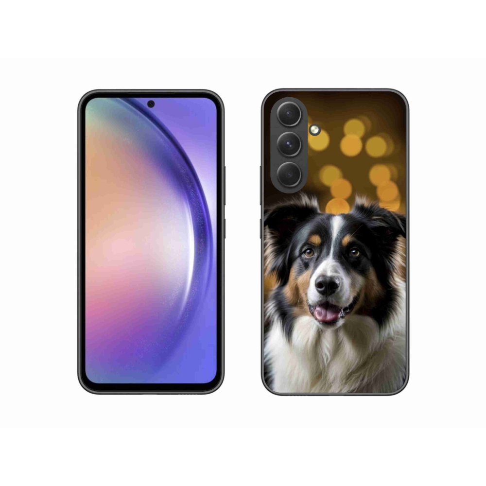 Gélový kryt mmCase na Samsung Galaxy A54 5G - usmievavý austrálsky ovčiak
