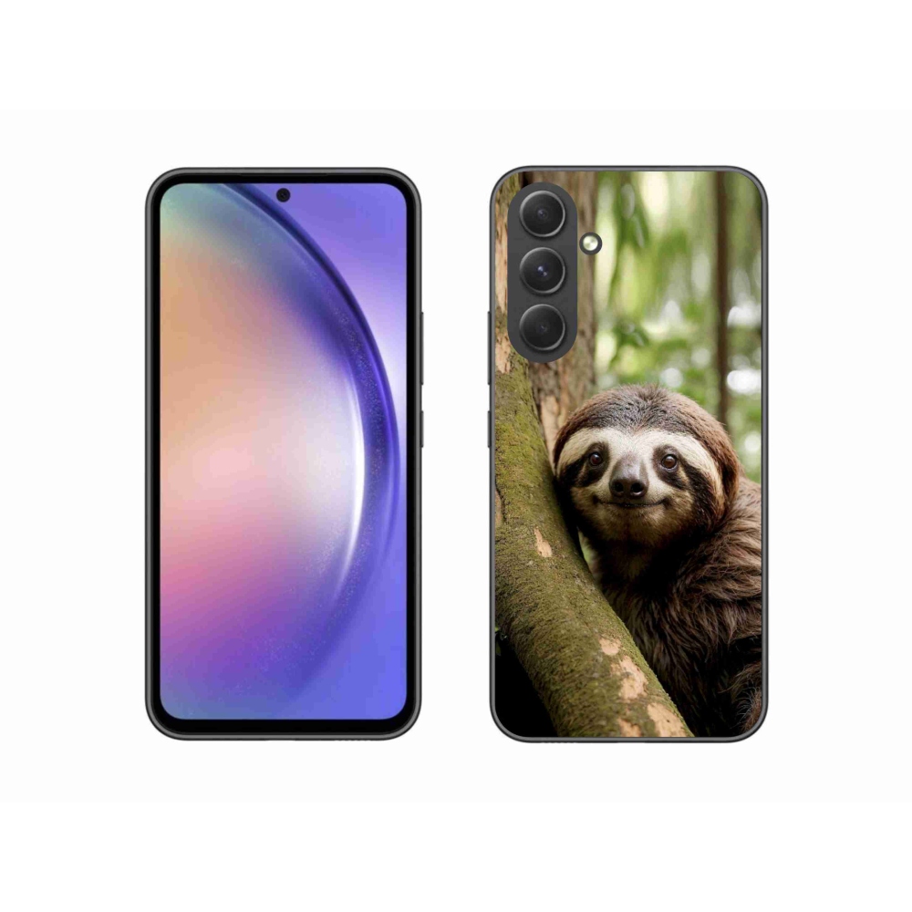 Gélový kryt mmCase na Samsung Galaxy A54 5G - usmievavý leňochod