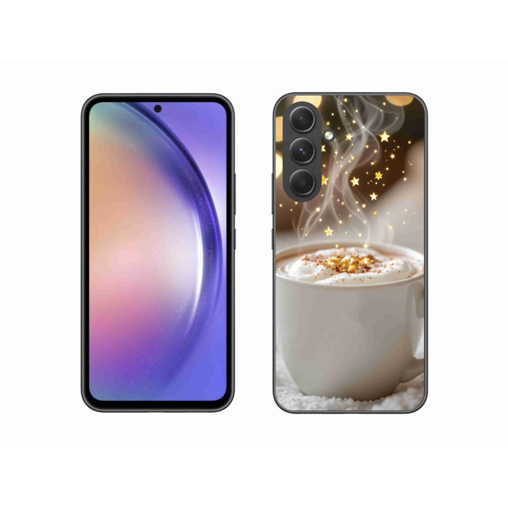Gélový kryt mmCase na Samsung Galaxy A54 5G - vianočný horúci nápoj