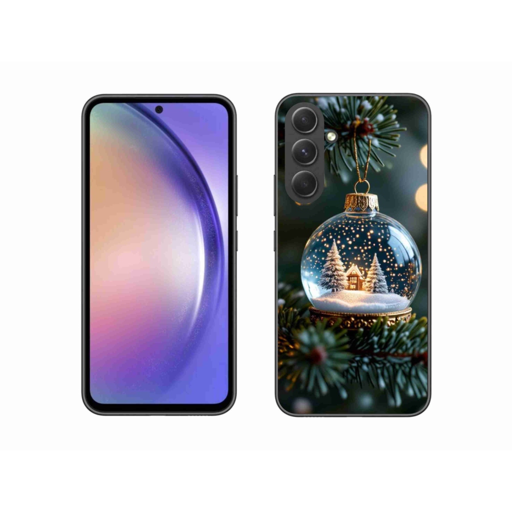 Gélový kryt mmCase na Samsung Galaxy A54 5G - vianočné gule 2