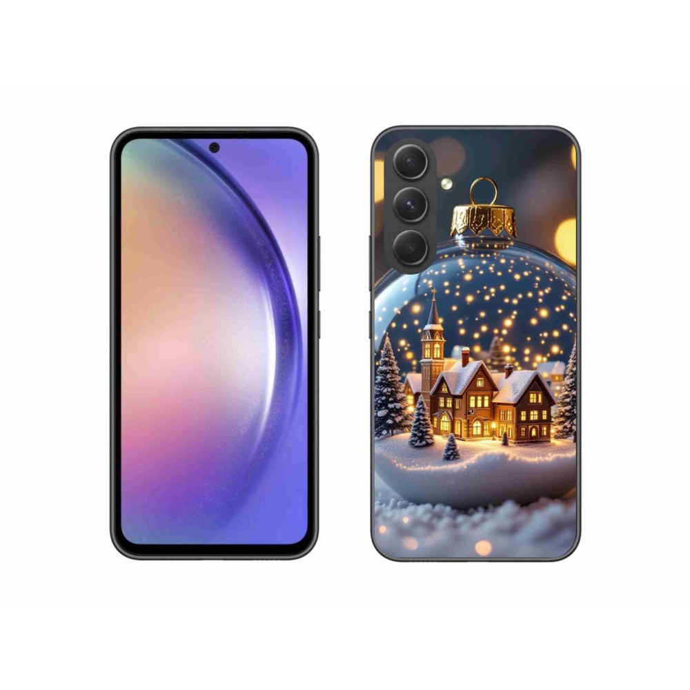 Gélový kryt mmCase na Samsung Galaxy A54 5G - vianočné gule 4