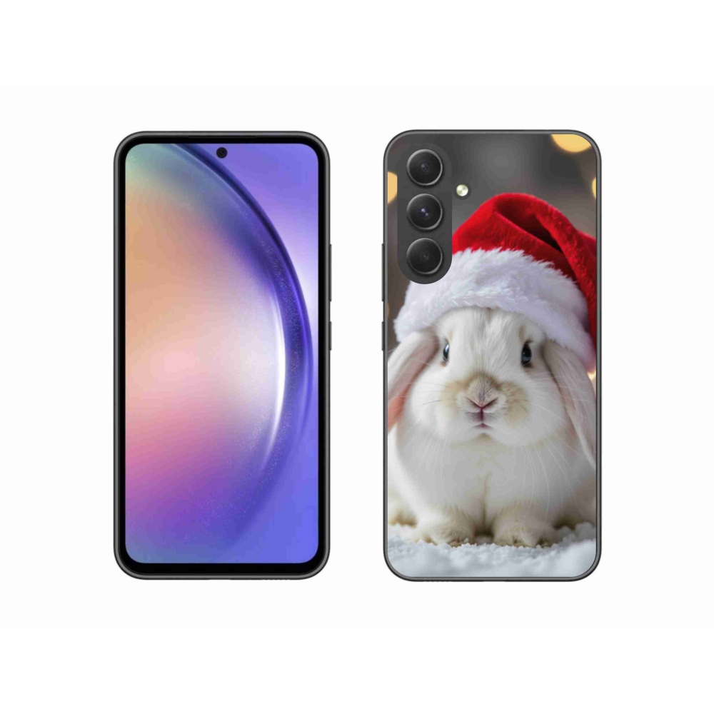 Gélový kryt mmCase na Samsung Galaxy A54 5G - vianočný králik