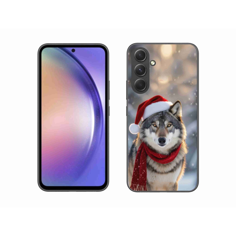 Gélový kryt mmCase na Samsung Galaxy A54 5G - vianočný vlk
