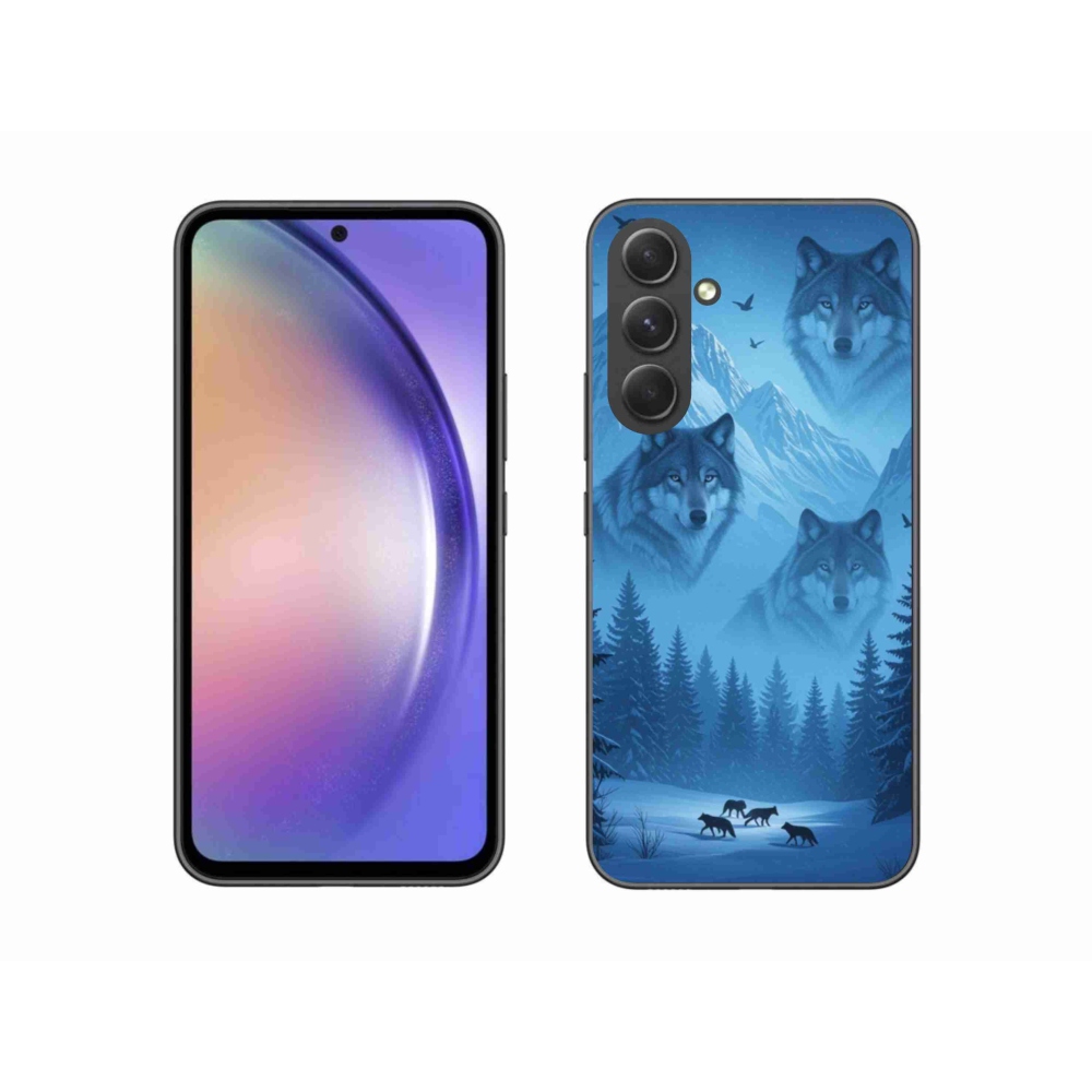 Gélový kryt mmCase na Samsung Galaxy A54 5G - vlčia svorka