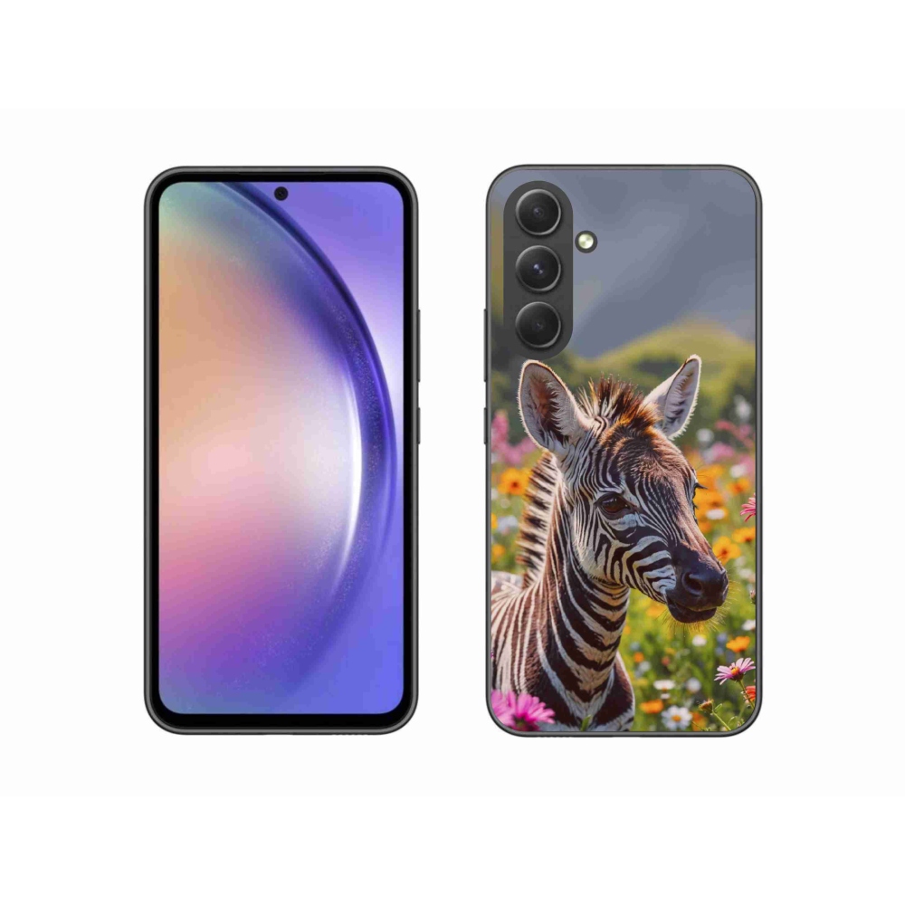Gélový kryt mmCase na Samsung Galaxy A54 5G - zebra na lúke