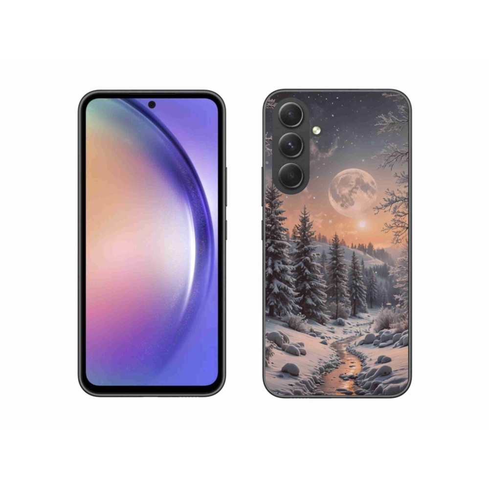 Gélový kryt mmCase na Samsung Galaxy A54 5G - zimná krajina 2