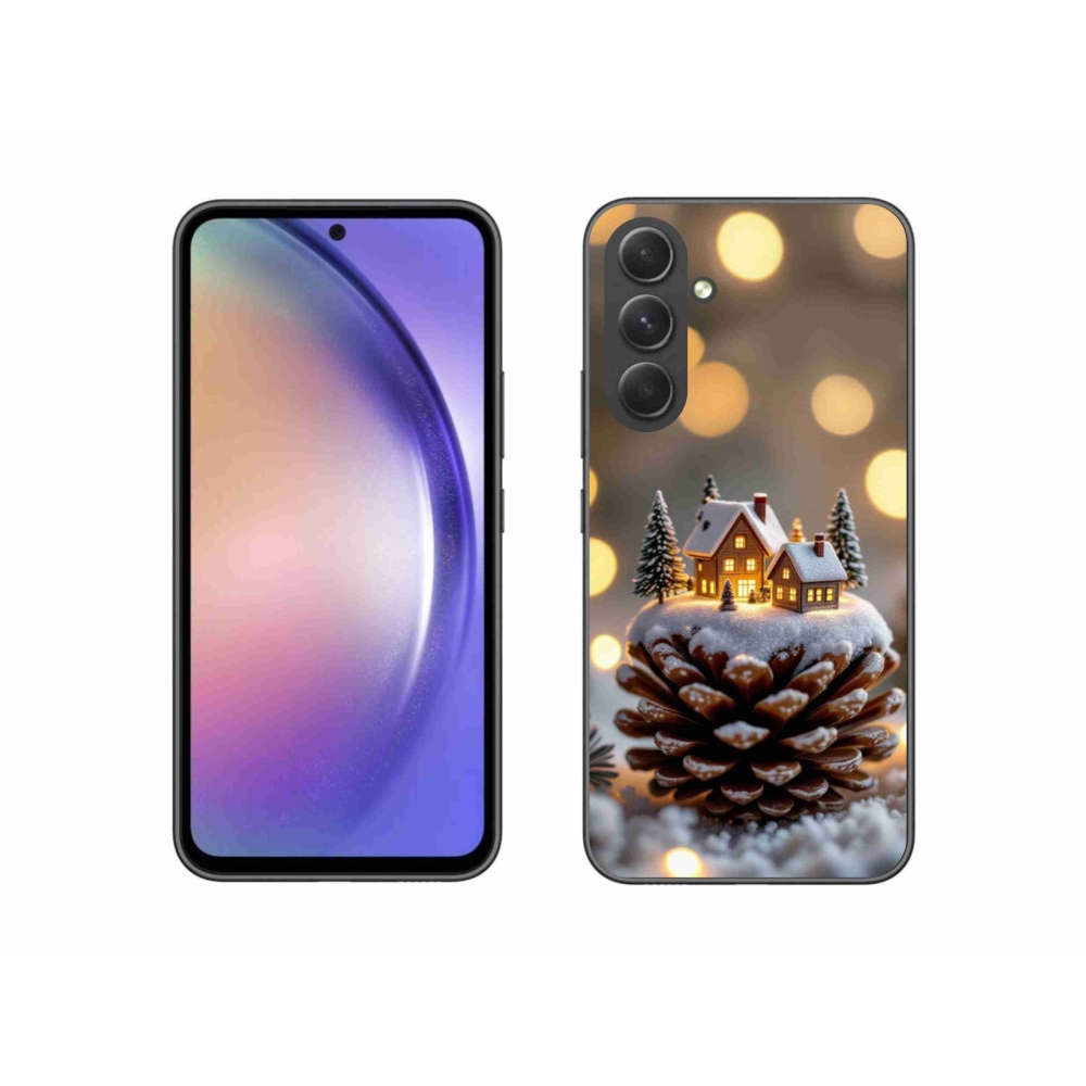 Gélový kryt mmCase na Samsung Galaxy A54 5G - zimná dedinka
