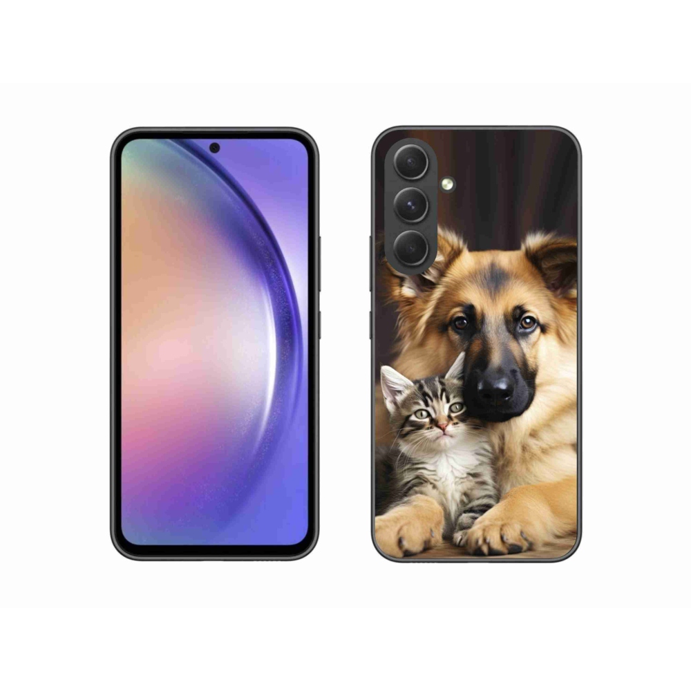 Gélový kryt mmCase na Samsung Galaxy A54 5G - zvieracie priateľstvo