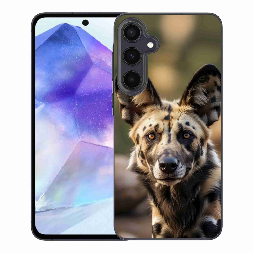 Gélový kryt mmCase Samsung Galaxy A55 5G - africký divoký pes