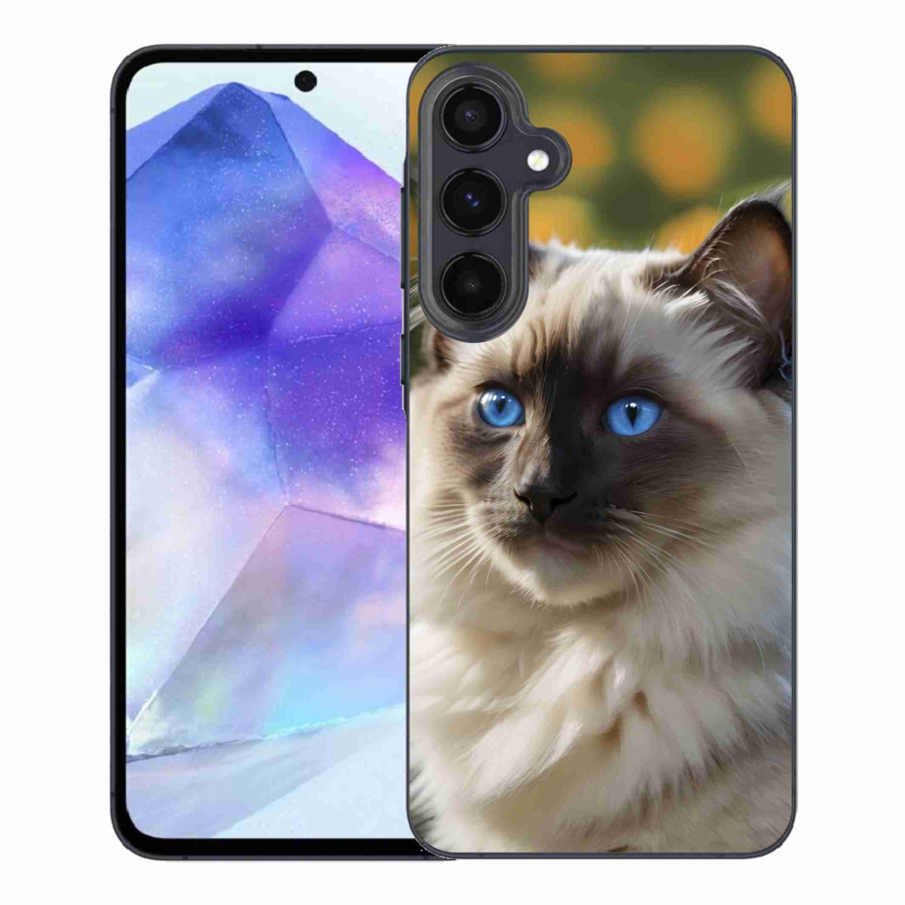 Gélový kryt mmCase na Samsung Galaxy A55 5G - biely ragdoll