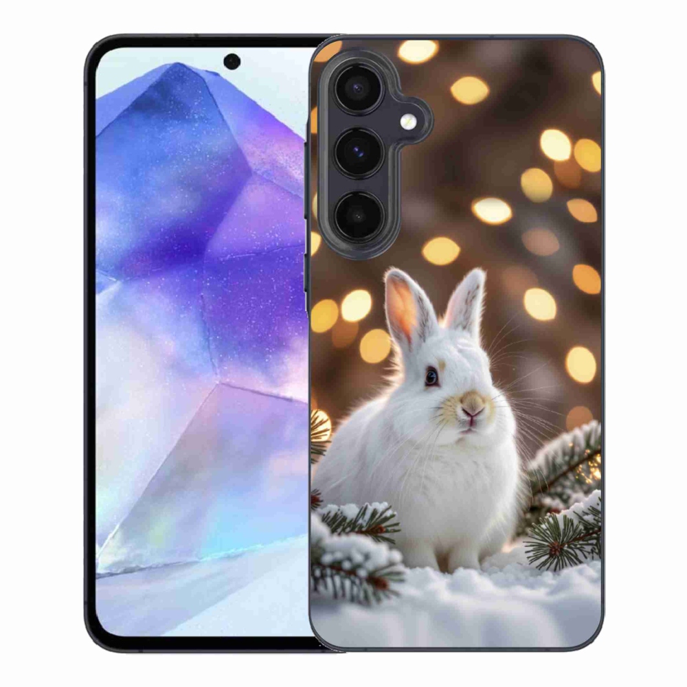 Gélový kryt mmCase na Samsung Galaxy A55 5G - biely zajac