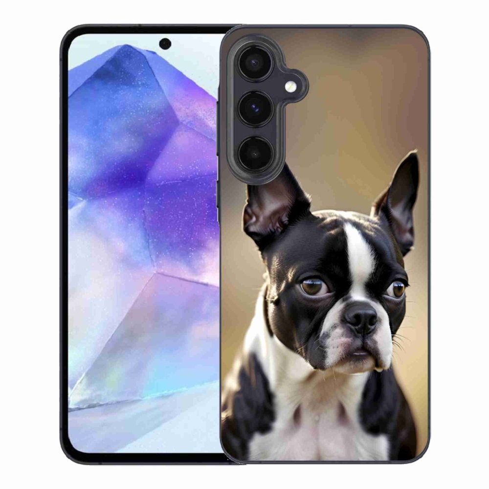 Gélový kryt mmCase na Samsung Galaxy A55 5G - bostonský teriér