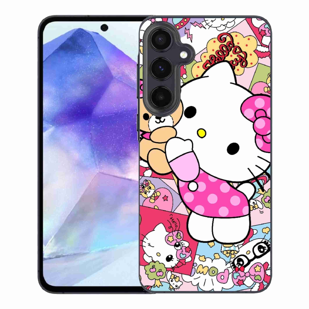 Gélový kryt mmCase na Samsung Galaxy A55 5G - cute kitty