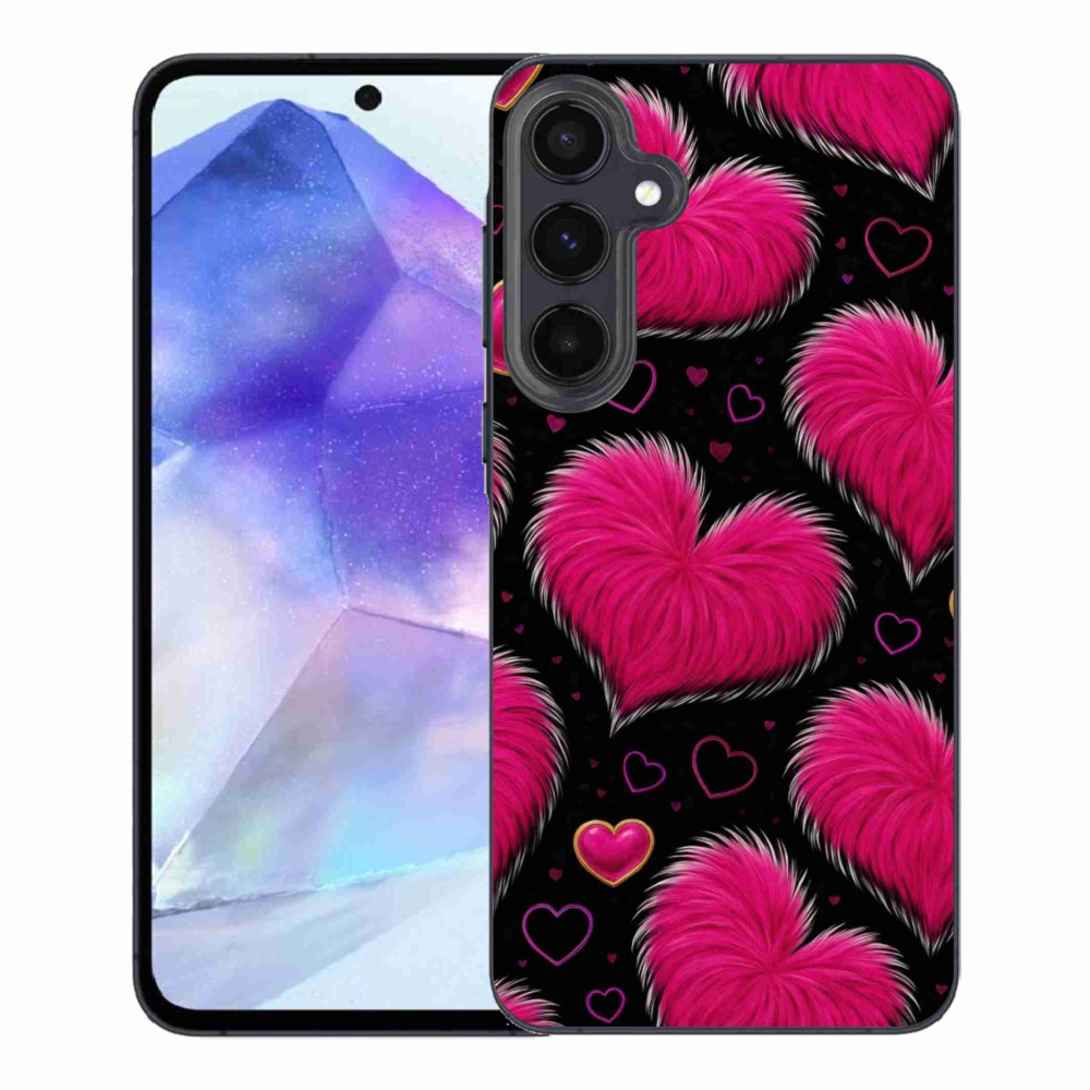 Gélový kryt mmCase na Samsung Galaxy A55 5G - hebké srdce