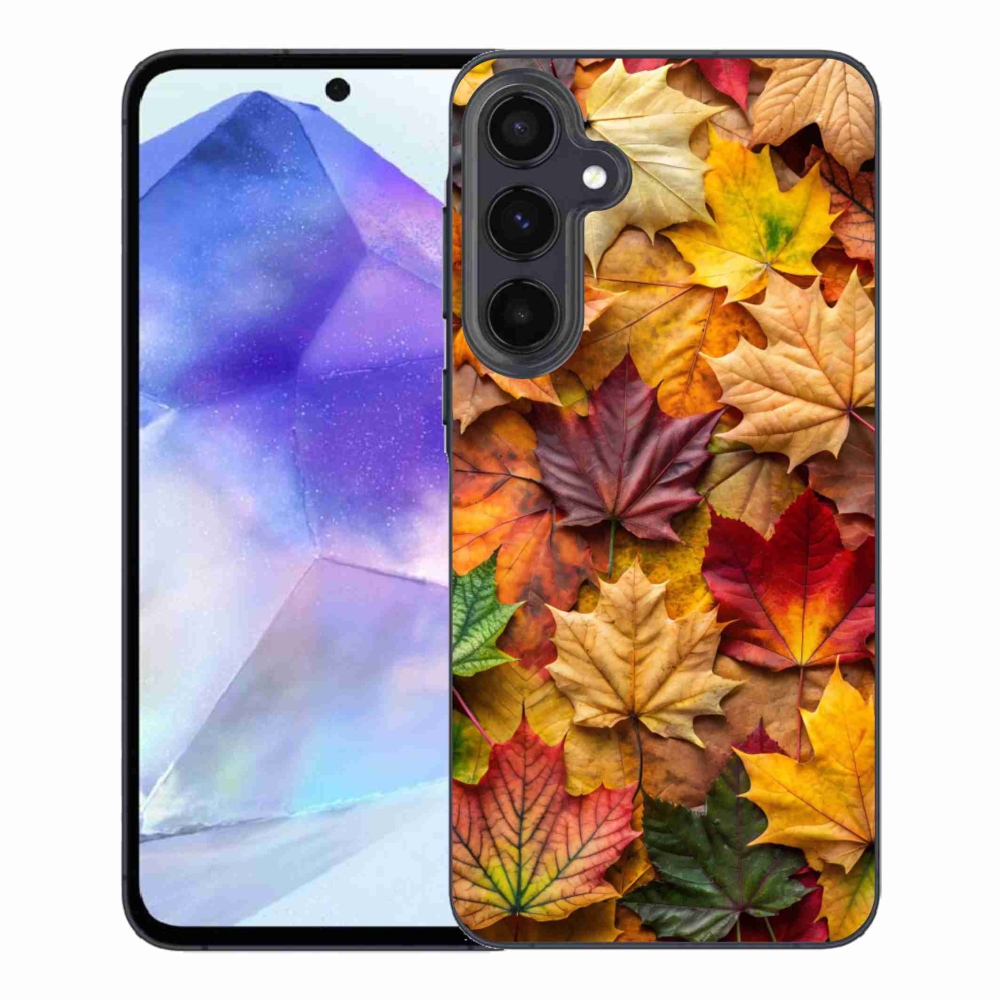 Gélový kryt mmCase na Samsung Galaxy A55 5G - javorové listy 2