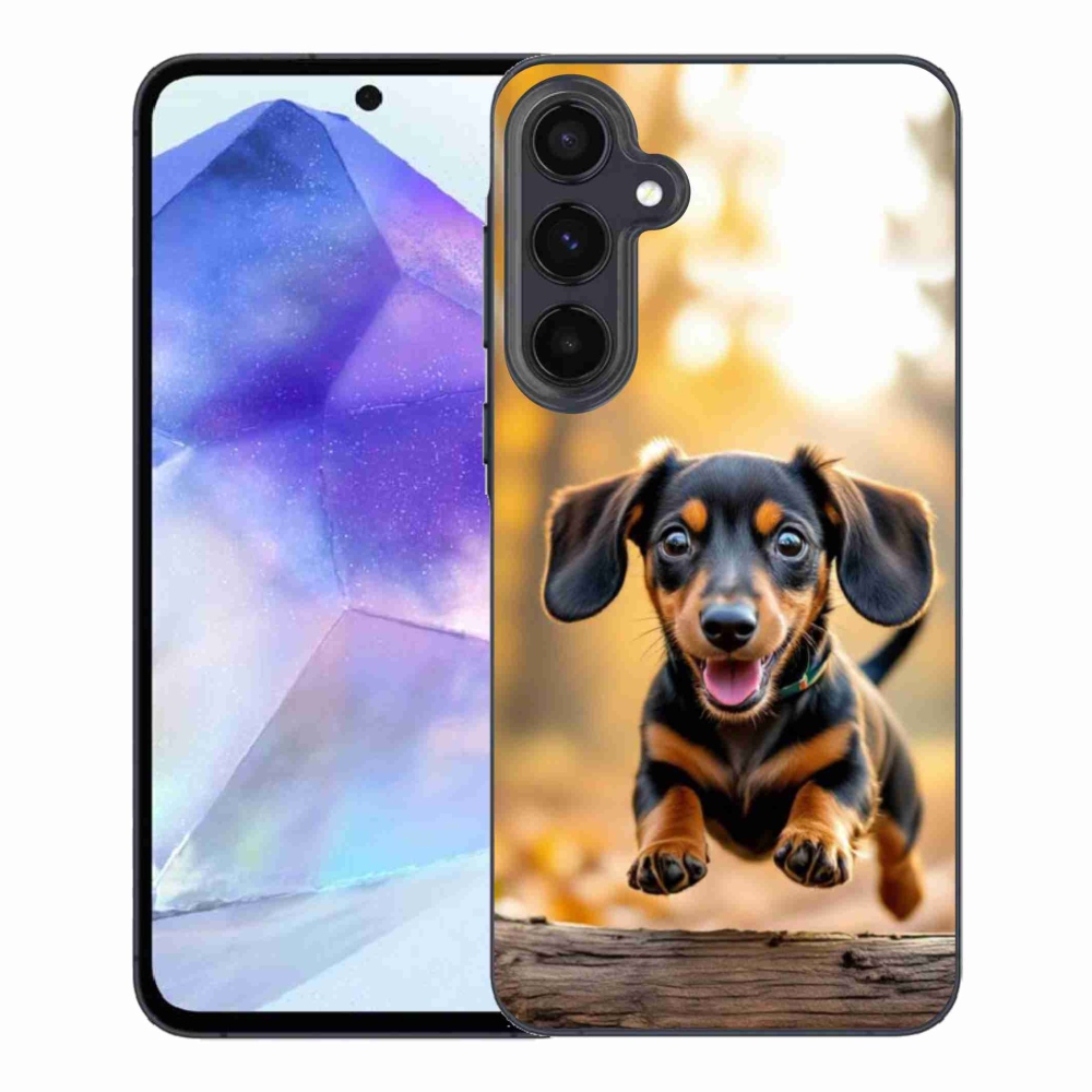 Gélový kryt mmCase na Samsung Galaxy A55 5G - jazvečík 2