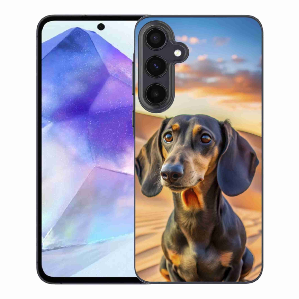 Gélový kryt mmCase na Samsung Galaxy A55 5G - jazvečík 3