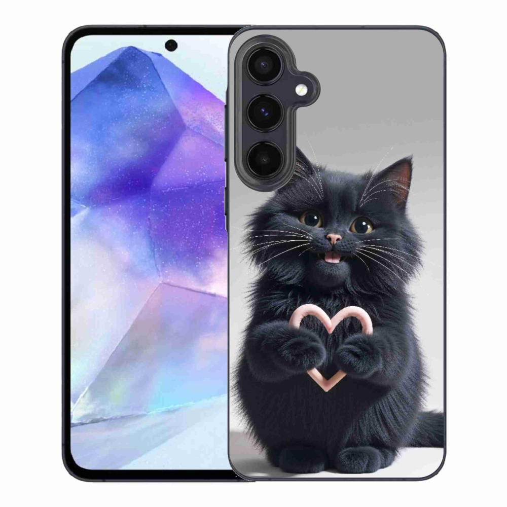 Gélový kryt mmCase na Samsung Galaxy A55 5G - mačacia láska 3