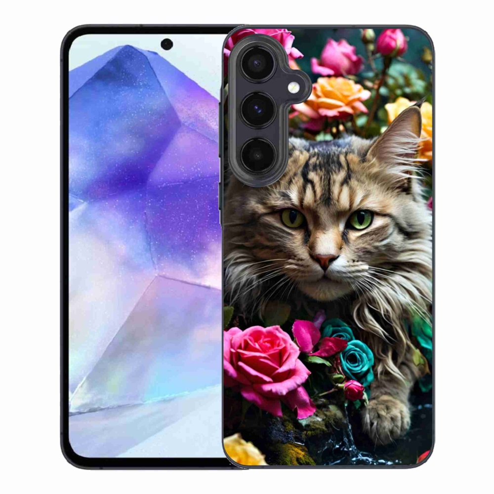 Gélový kryt mmCase na Samsung Galaxy A55 5G - mačacie pohľad 2