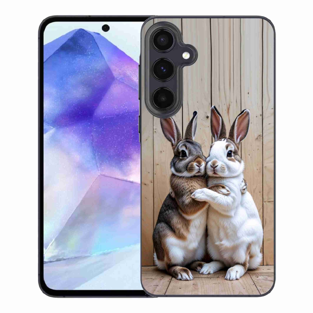 Gélový kryt mmCase na Samsung Galaxy A55 5G - králičie pár
