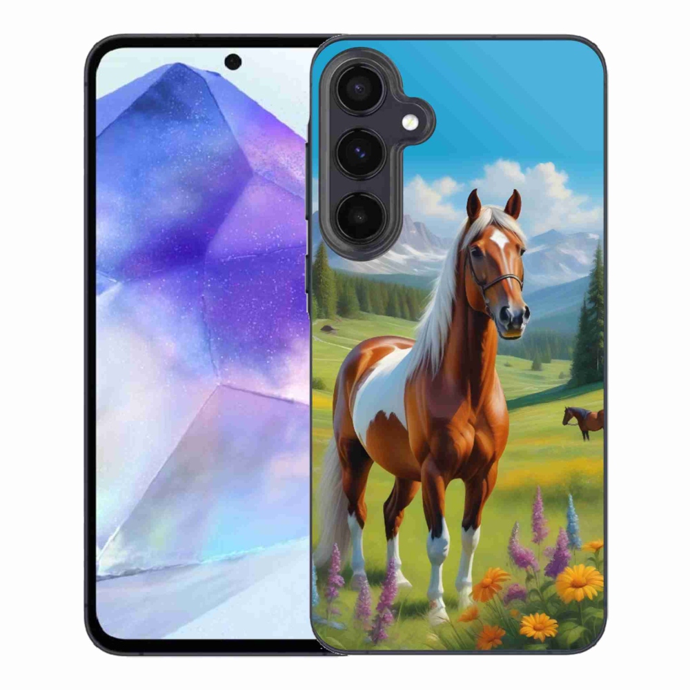 Gélový kryt mmCase na Samsung Galaxy A55 5G - kôň na lúke