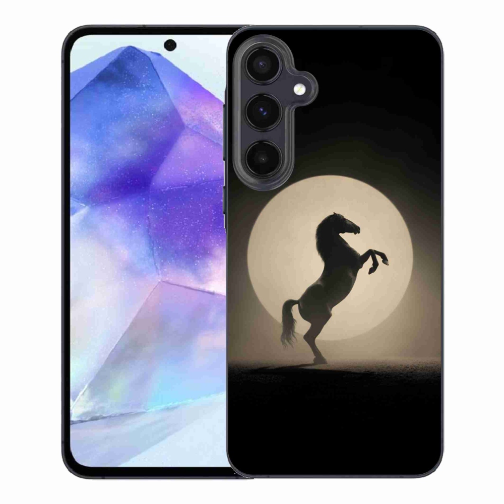 Gélový kryt mmCase na Samsung Galaxy A55 5G - kôň v siluete