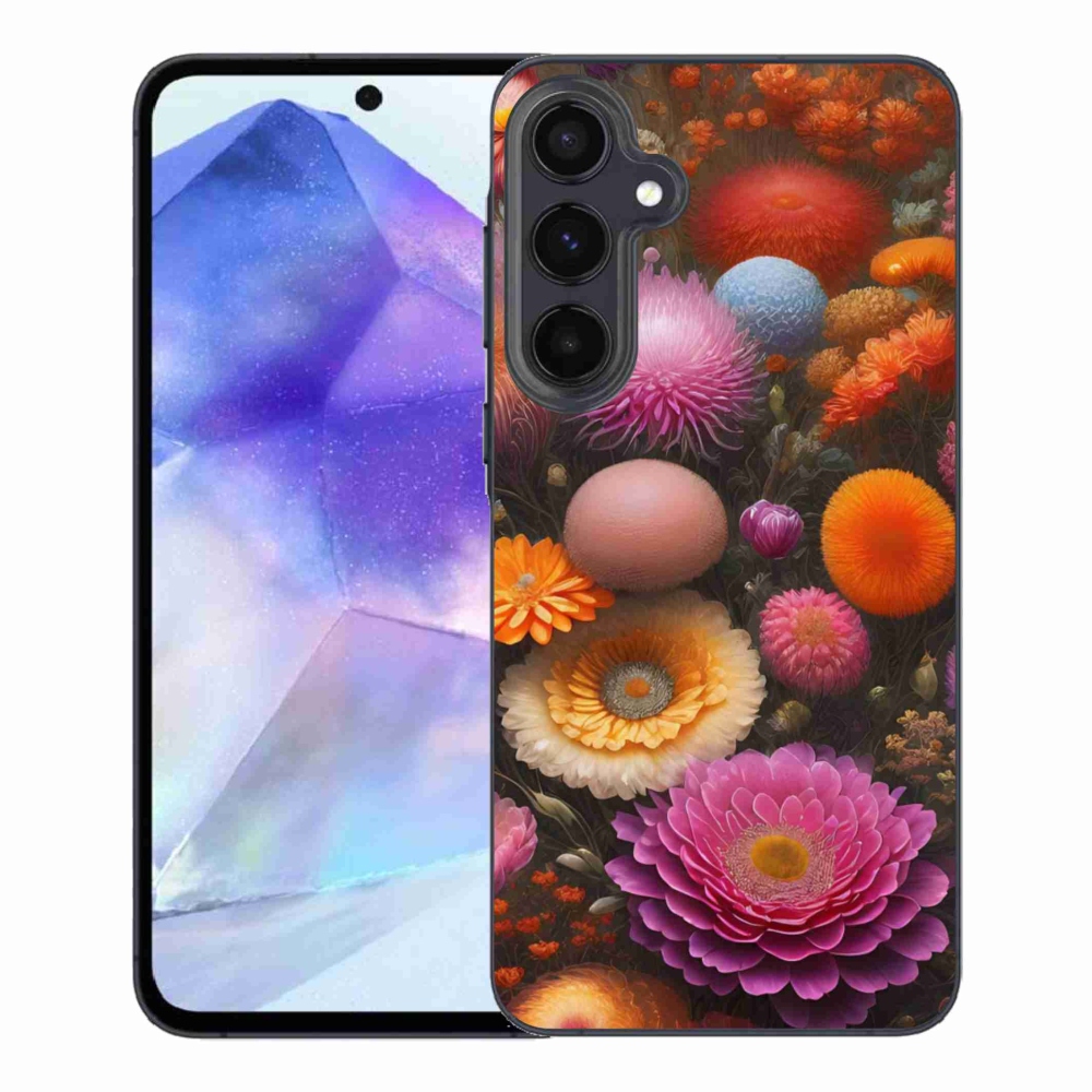 Gélový kryt mmCase na Samsung Galaxy A55 5G - kvetinová kompozícia