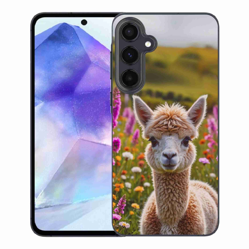 Gélový kryt mmCase na Samsung Galaxy A55 5G - lama na lúke