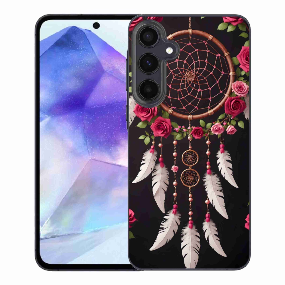 Gélový kryt mmCase na Samsung Galaxy A55 5G - lapač snov s ružami
