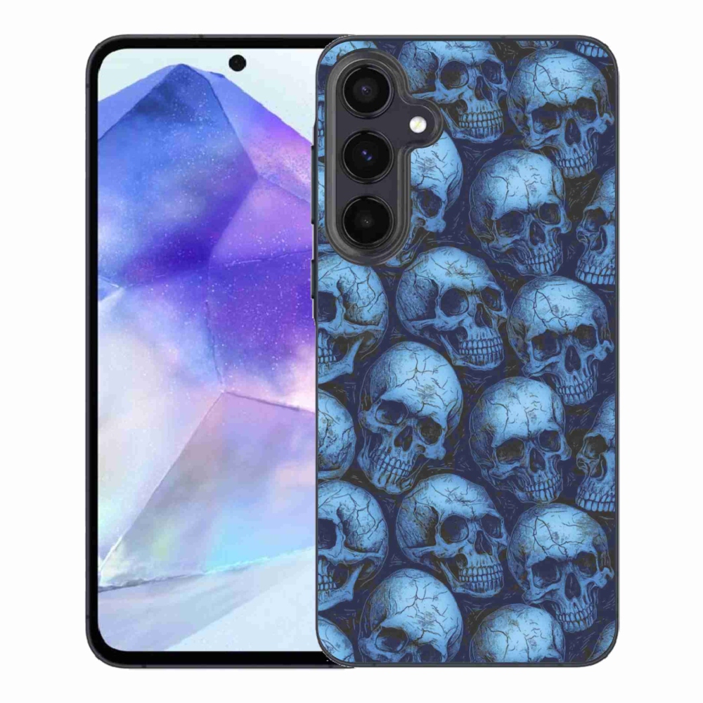 Gélový kryt mmCase na Samsung Galaxy A55 5G - lebky