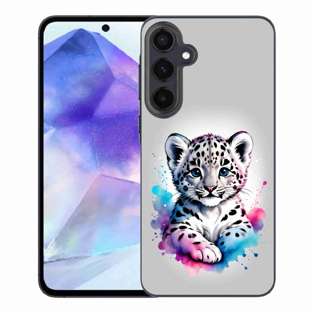 Gélový kryt mmCase na Samsung Galaxy A55 5G - leopardej mláďa