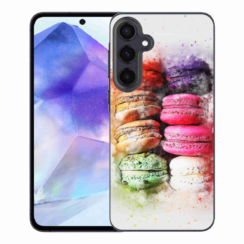 Gélový kryt mmCase na Samsung Galaxy A55 5G - makrónky