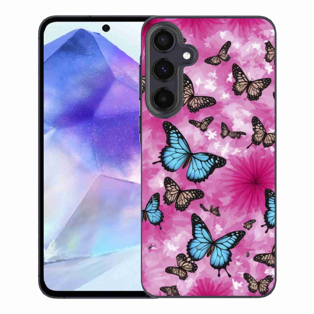 Gélový kryt mmCase na Samsung Galaxy A55 5G - motýlia záhrada