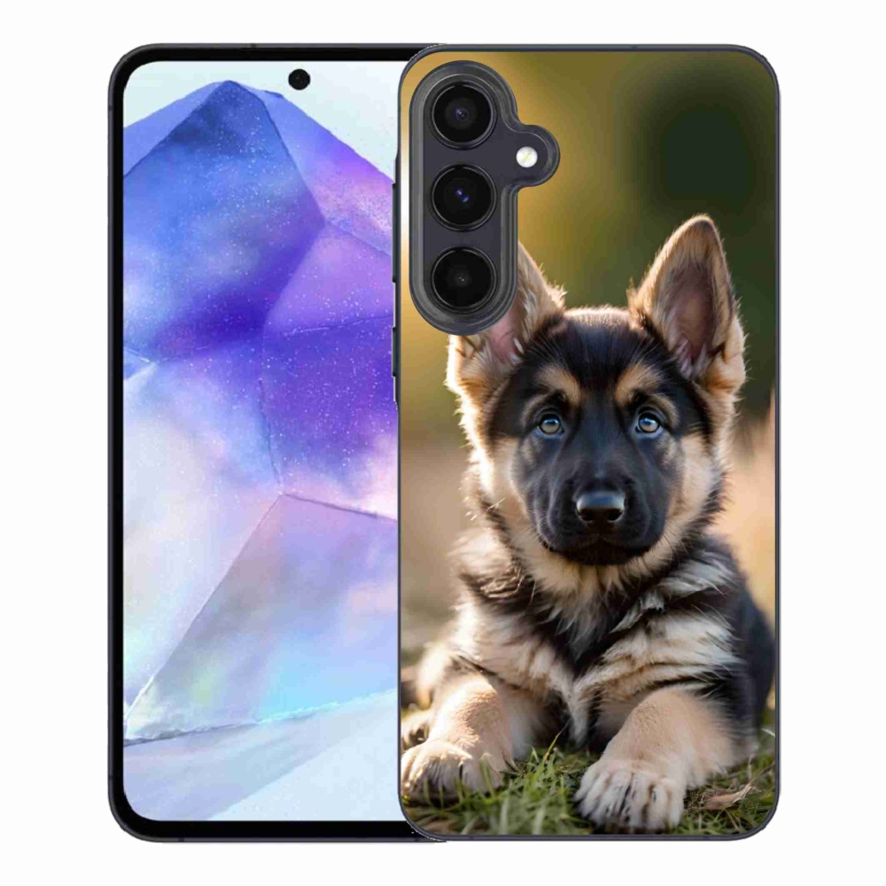 Gélový kryt mmCase na Samsung Galaxy A55 5G - nemecký ovčiak v prírode