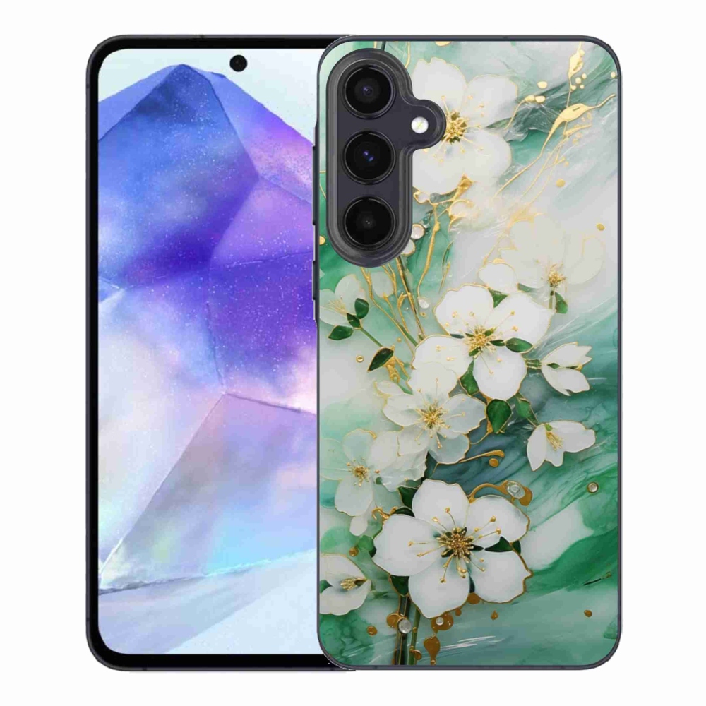 Gélový kryt mmCase na Samsung Galaxy A55 5G - nežné kvety