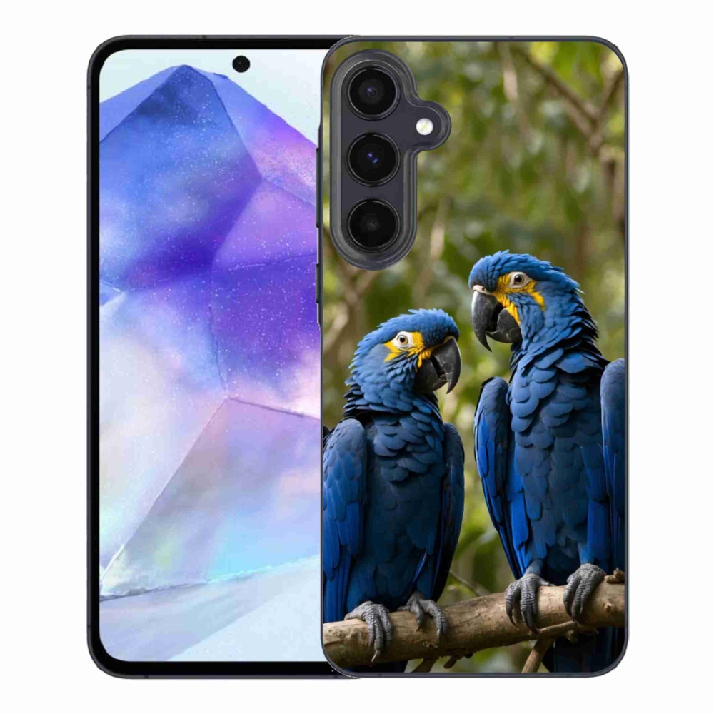 Gélový kryt mmCase na Samsung Galaxy A55 5G - papagájové duo