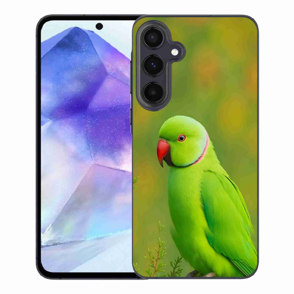 Gélový kryt mmCase na Samsung Galaxy A55 5G - papagáj alexander 2