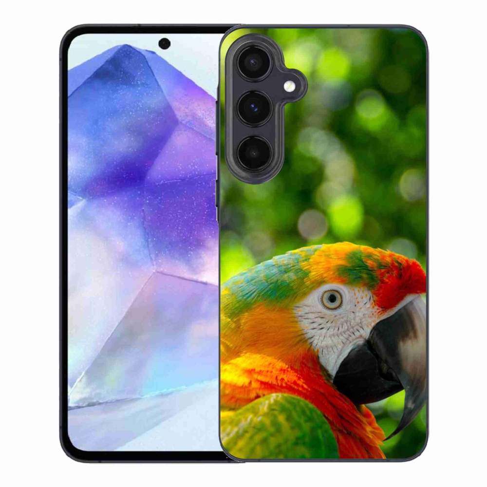 Gélový kryt mmCase na Samsung Galaxy A55 5G - papagáj ara 3