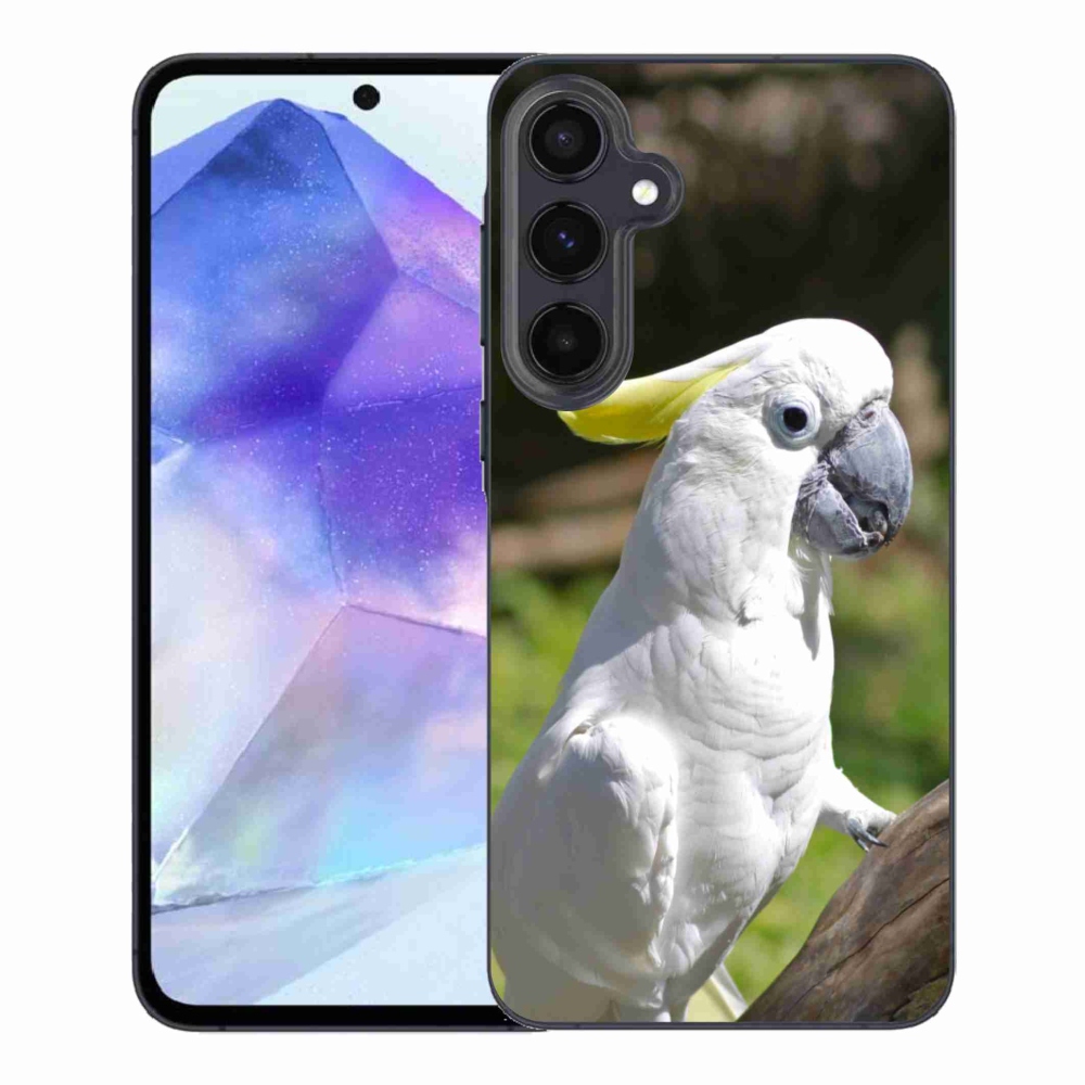 Gélový kryt mmCase na Samsung Galaxy A55 5G - papagáj kakadu 2