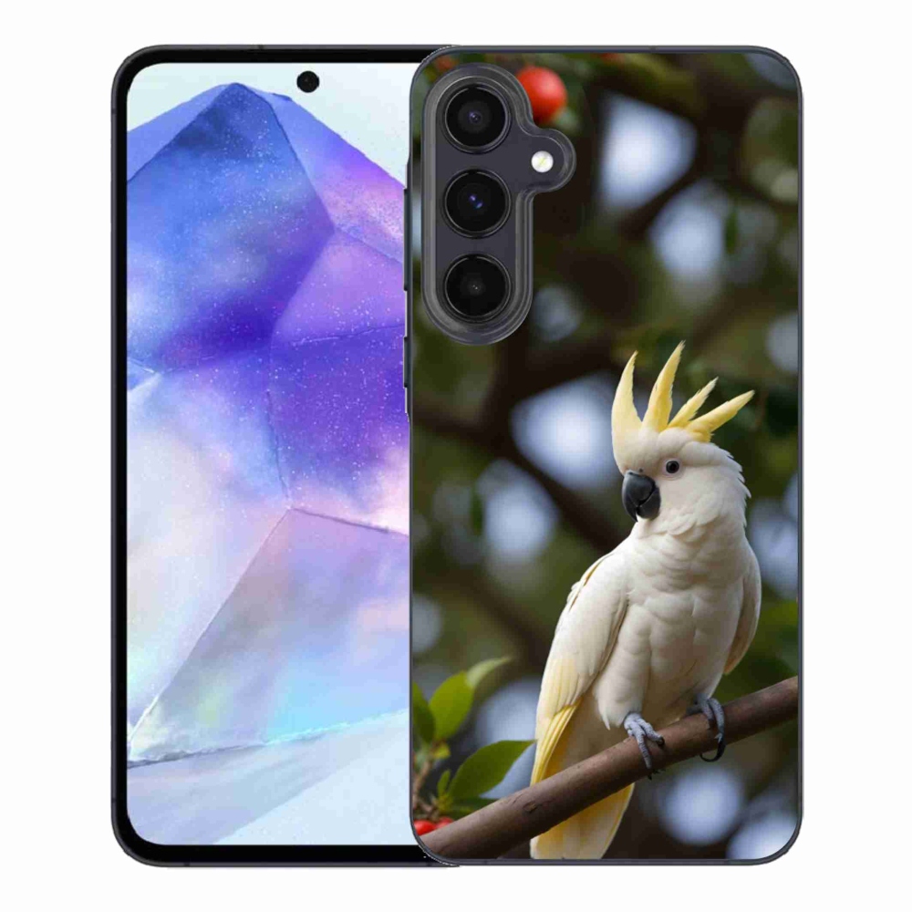 Gélový kryt mmCase na Samsung Galaxy A55 5G - papagáj kakadu 3