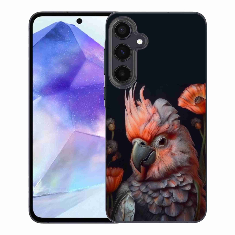 Gélový kryt mmCase na Samsung Galaxy A55 5G - papagáj kakadu vo farbách