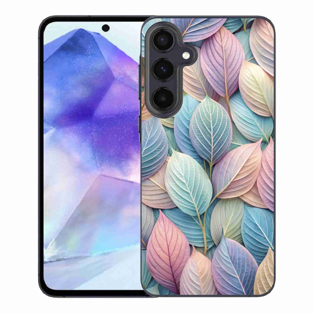 Gélový kryt mmCase na Samsung Galaxy A55 5G - pastelové listy