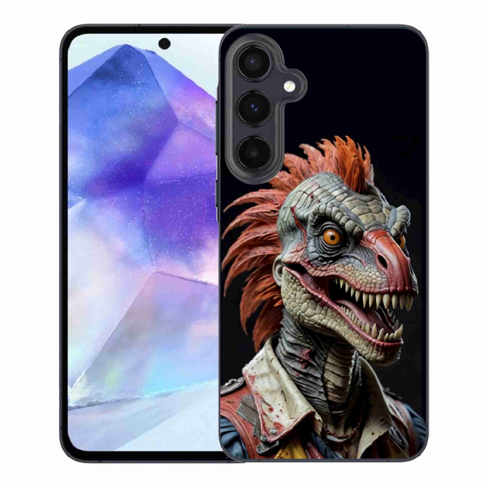 Gélový kryt mmCase na Samsung Galaxy A55 5G - punk dinosaurus