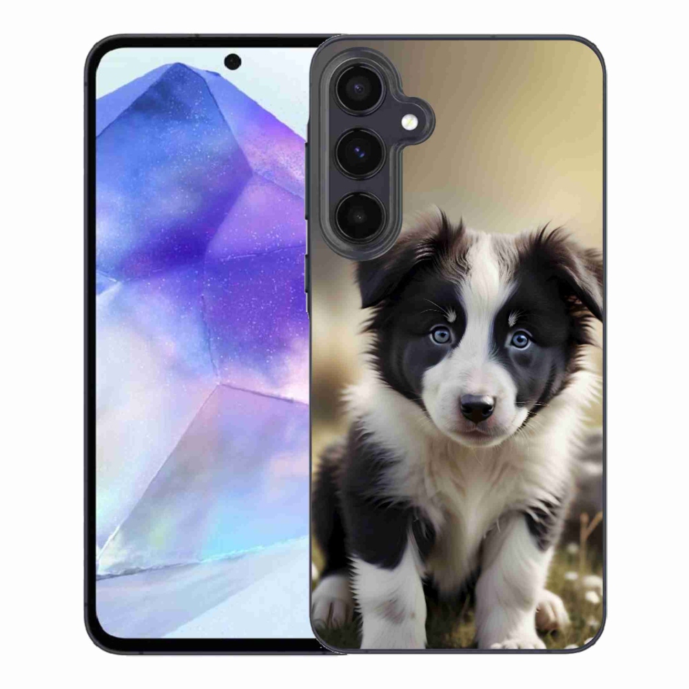 Gélový kryt mmCase na Samsung Galaxy A55 5G - roztomilá border kólia