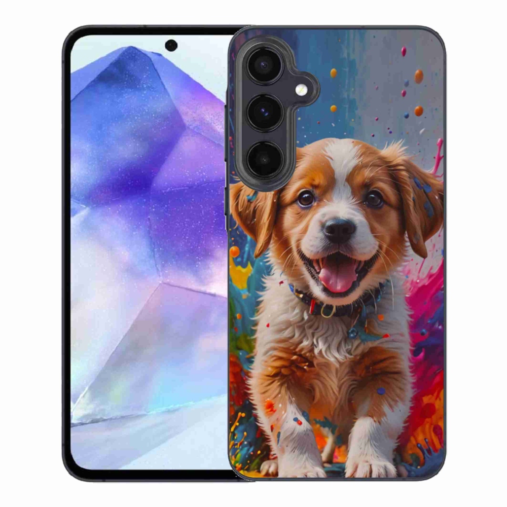 Gélový kryt mmCase na Samsung Galaxy A55 5G - roztomilé šteňa 3