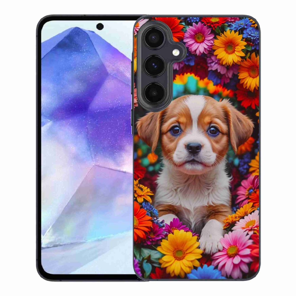 Gélový kryt mmCase na Samsung Galaxy A55 5G - roztomilé šteňa